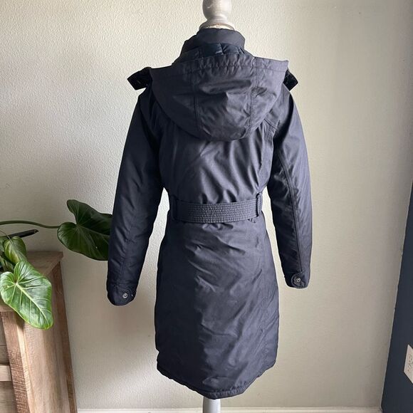 Marmot Chelsea 650 Fill Down Long Jacket in Black - Picture 6 of 11